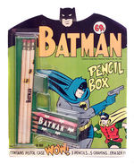 "BATMAN PENCIL BOX/PENCILS" LOT.