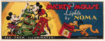 "MICKEY MOUSE LIGHTS BY NOMA" BOXED CHRISTMAS LIGHT SET.