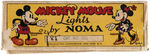 "MICKEY MOUSE LIGHTS BY NOMA" BOXED CHRISTMAS LIGHT SET.