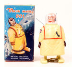 "MOON MAN 001 BATTERY OPERATED WALKING ASTRONAUT."