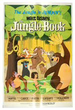 "THE JUNGLE BOOK" ORIGINAL RELEASE MOVIE POSTER.