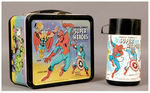 "MARVEL COMICS' SUPER HEROES" LUNCH BOX WITH THERMOS.