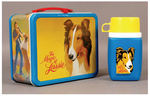 "THE MAGIC OF LASSIE" METAL LUNCH BOX WITH THERMOS.