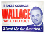 LARGE GEORGE WALLACE POSTER.