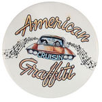 "AMERICAN GRAFFITI" RARE LARGE MOVIE PROMOTION BUTTON.