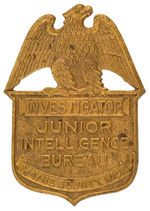 CHILD'S RARE HIGH QUALITY 1930s LAW ENFORCEMENT BADGE.