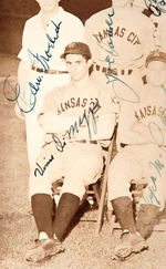 KANSAS CITY BLUES 1939 TEAM PHOTO SIGNED BY 24 PLAYERS INCLUDING PHIL RIZZUTO.