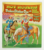 "ROY ROGERS RODEO STICKER FUN WITH DALE EVANS, TRIGGER AND BULLET."