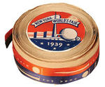 "NEW YORK WORLD'S FAIR 1939" ROLL OF RIBBON.