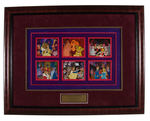 DISNEY "A ROYAL GATHERING" FRAMED LIMITED EDITION PIN SET.