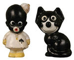 FELIX THE CAT/SNOWFLAKE HIGH QUALITY PAINTED SOAP FIGURES BOXED.