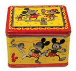 MICKEY AND MINNIE MOUSE LARGE TIN FROM SWITZERLAND.