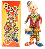 "BOZO" BOXED CLOWN WINDUP BY ALPS.