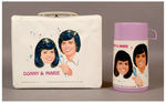 "DONNY & MARIE" VINYL LUNCH BOX WITH THERMOS.