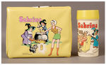 "SABRINA" VINYL LUNCH BOX WITH THERMOS.