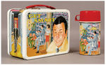 "GET SMART" METAL LUNCH BOX WITH THERMOS.