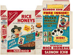 NABISCO "WHEAT/RICE HONEYS" CEREAL BOX FLAT LOT.