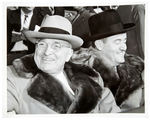 PRESIDENT TRUMAN WITH HUMPHREY IN ST. PAUL, M.N. NOVEMBER 1948 “ACME” PRESS PHOTO.