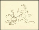 PLUTO PENCIL DRAWING FROM MICKEY'S ORPHANS.