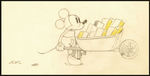 MICKEY MOUSE PENCIL DRAWING FROM BUILDING A BUILDING.