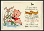 WARNER BROS. "LOONEY TUNES/MERRY MELODIES COMICS" PROMOTIONAL CHRISTMAS CARD.