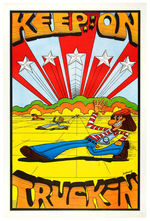 “KEEP ON TRUCKIN’” HEAD SHOP POSTER.