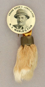 "FRANK BUCK'S JUNGLELAND N.Y. WORLD'S FAIR" WITH RABBIT'S FOOT.