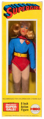 "SUPERGIRL" BOXED MEGO ACTION FIGURE.