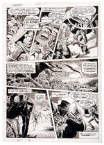 "DRACULA LIVES!" MARVEL COMICS MAGAZINE ORIGINAL ART PAGES.