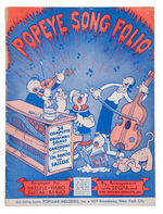 “POPEYE SONG FOLIO” & SHEET MUSIC PAIR.