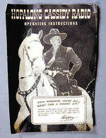 "HOPALONG CASSIDY RADIO BY ARVIN" IN ORIGINAL BOX.