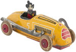 MICKEY MOUSE WIND-UP RACE CAR (COLOR VARIETY).