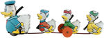 DONALD DUCK & NEPHEWS WITH RIFLES LINE MAR WIND-UP.