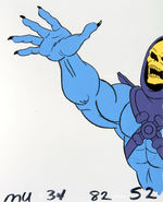 "HE-MAN AND THE MASTERS OF THE UNIVERSE" ORIGINAL SKELETOR PRODUCTION DRAWING & ANIMATION CEL SETUP.