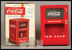 "BATTERY OPERATED COCA-COLA DISPENSER BANK" RARE BOXED LINE MAR TOY.