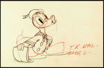 DONALD DUCK PENCIL DRAWING MATCHED PAIR FROM THE AUTOGRAPH HOUND.