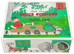 "UNCLE SCROOGE 'GOLD MOBILE' HAND CAR" BOXED MOTORIZED TOY.