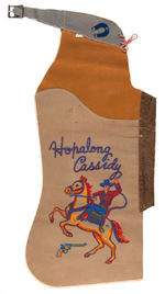 "HOPALONG CASSIDY - AMERICA'S MOST LOVED COWBOY AND TOPPER HIS HORSE" BOXED OUTFIT SET.