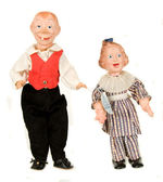 EDGAR BERGEN'S MORTIMER SNERD/FANNIE BRYCE'S BABY SNOOKS IDEAL DOLLS.