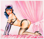 DAVE STEVENS BETTIE PAGE "BETTY'S BOUDOIR" PIN-UP SIGNED & UN-NUMBERED PRINTER'S PROOF.