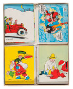 MISCELLANEOUS COMIC STRIP CHARACTERS COMPLETE BOXED CHRISTMAS CARD SET.