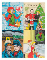 MISCELLANEOUS COMIC STRIP CHARACTERS COMPLETE BOXED CHRISTMAS CARD SET.