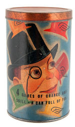 “CHARLIE McCARTHY  GAME OF TOPPER/ FLYING HATS” GAME PAIR.