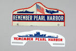 "REMEMBER PEARL HARBOR" LICENSE PLATE ATTACHMENTS.