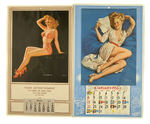 PIN-UP CALENDAR PAIR.