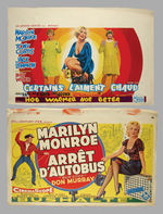 MARILYN MONROE BELGIAN MOVIE POSTER PAIR.