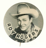 "ROY ROGERS" EARLY PORTRAIT BUTTON.