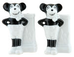 MICKEY MOUSE DEAN'S RAG STYLE CHINA SALT & PEPPER SET.