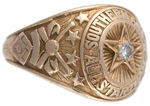 HIGH QUALITY 1947 "SOUTHERN ASS'N. ALL STAR TEAM" GOLD RING WITH DIAMOND.