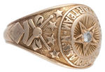 HIGH QUALITY 1947 "SOUTHERN ASS'N. ALL STAR TEAM" GOLD RING WITH DIAMOND.